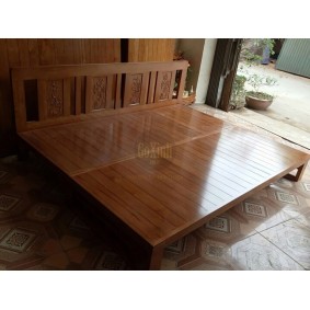 Ghế Giường Mẫu Tranh Tứ Quý 1m2